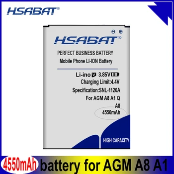 Аккумулятор HSABAT 4550 мАч для AGM A8 A1 Q SE для аккумуляторов Mann ZUG 5S ZUG5S ZUG5SQ ZUG 5SQ