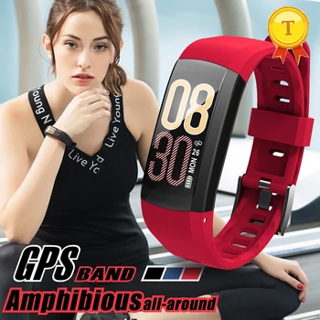 лучший подарок женщине девушке gps Смарт-часы ip68 Водонепроницаемый GPS Смарт-браслет Фитнес-трекер Шагомер сердечного ритма Спортивные часы